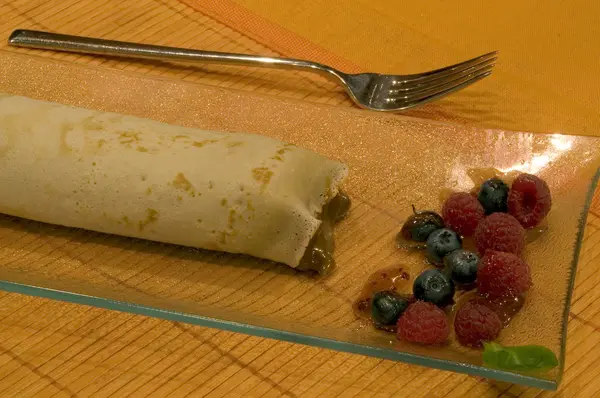 Dessert with berries — Stock Photo, Image