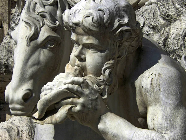 Fontana di Trevi i Rom - Stock-foto
