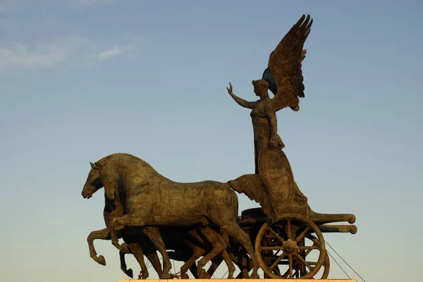 Quadriga bronze Centrale Del Risorgimento Museu — Fotografia de Stock