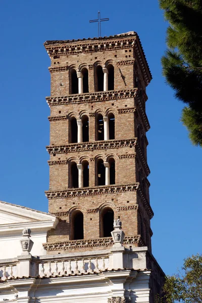 Belfry of the Church of San Alessio — Stock Photo, Image