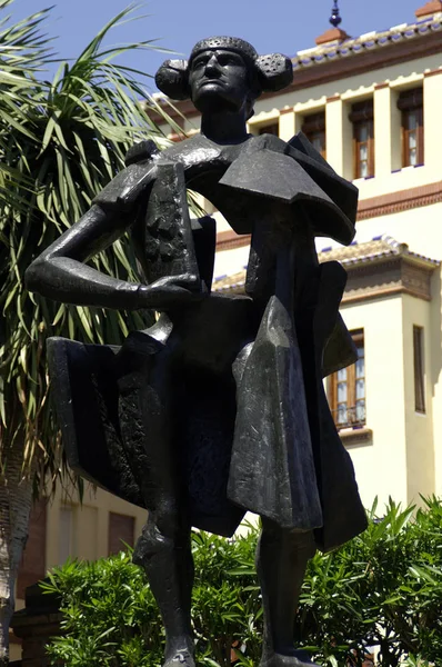 Sevilha Espanha Escultura Toureiro Juan Belmonte Cidade Sevilha — Fotografia de Stock