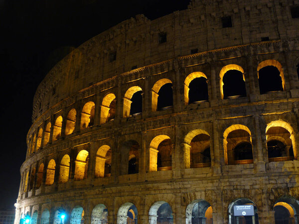 Exterior of the Coliseum in Rome