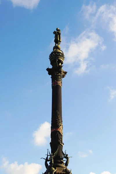 Monument van Columbus in Barcelona — Stockfoto