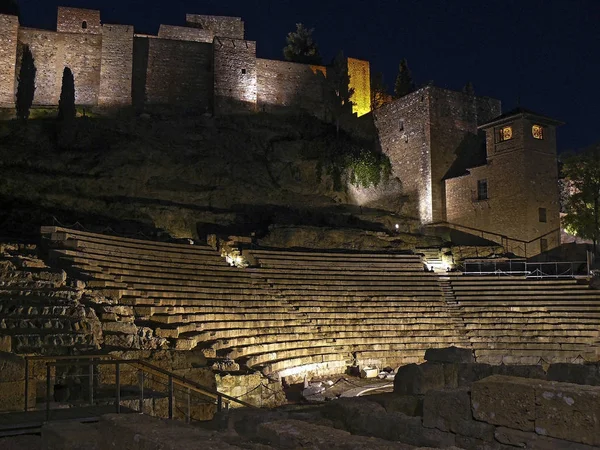 Romerska teatern i malaga — Stockfoto