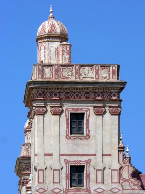 Cadiz (İspanya). Cadiz şehir içinde dört kule evin mimari detay