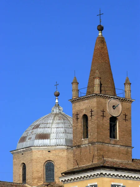 Rome Italy Bell Tower Basilica Santa Maria Del Popolo City — Stock Photo, Image