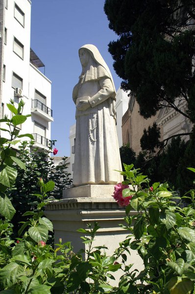 Sevilla (Spain). Sculpture of Santa Angela de la Cruz in the city of Seville