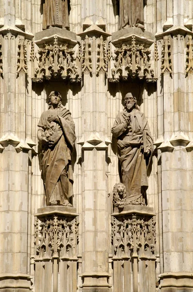 Siviglia Spagna Dettaglio Architettonico Della Copertura Dell Assunzione Della Cattedrale — Foto Stock