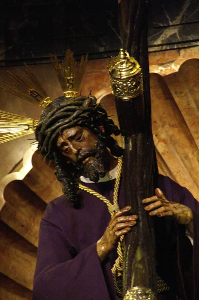 Sevilla Spanyolország Kép Jézus Nagyhatalomról — Stock Fotó
