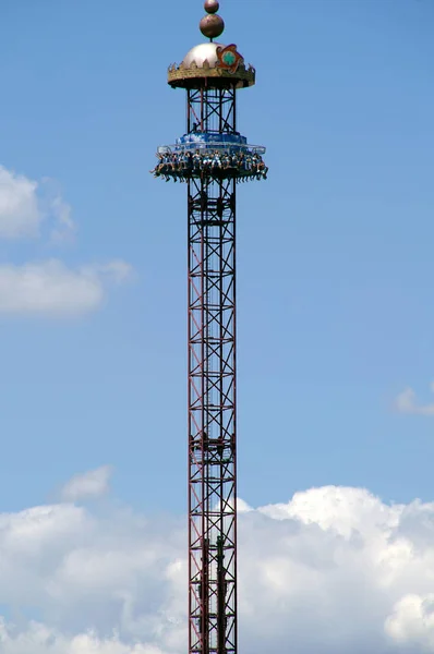 Sevilla Španělsko Přitažlivost Zábavní Park Isla Magica — Stock fotografie