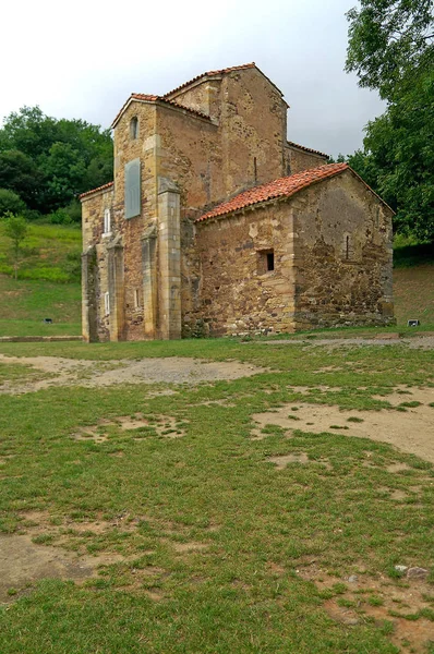 Oviedo Spanyolország Román Stílusú Templom San Miguel Lillo Oviedo Város — Stock Fotó