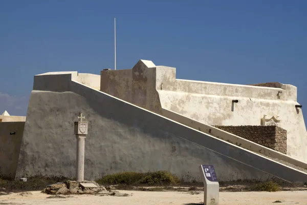 Fortaleza Sagres Portugal Baluarte Defensivo Dentro Fortaleza Sagres Algarve Portugués —  Fotos de Stock