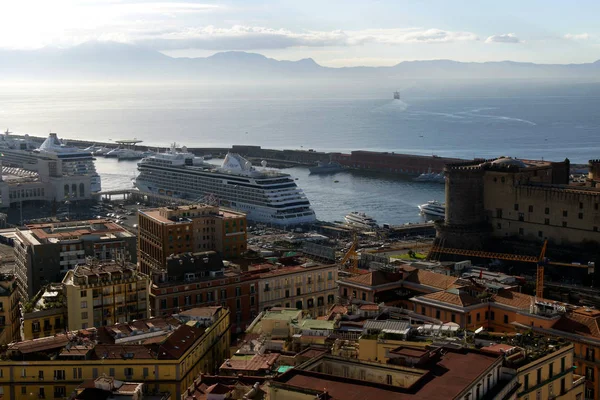 Nápoles Italia Estación Marítima Ciudad Nápoles — Foto de Stock