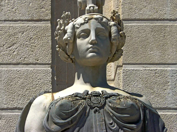 Кадис Испания Деталь Памятника Кортесу 1812 Года Городе Кадис — стоковое фото