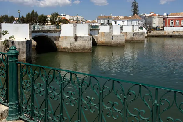 Tavira Portekiz Portekiz Algarve Tavira Roma Köprüsü — Stok fotoğraf