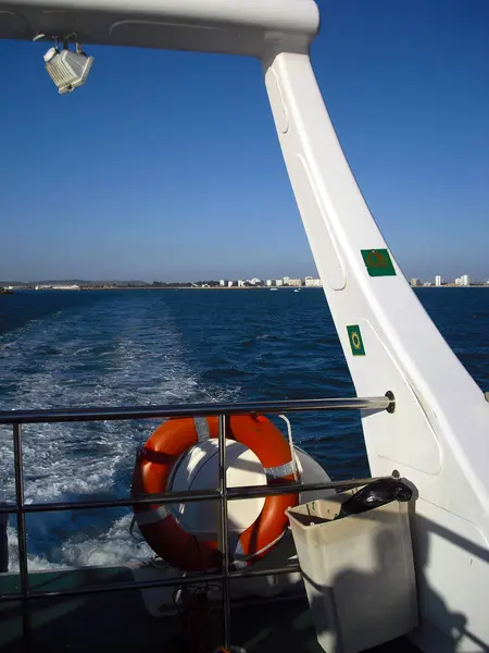 Puerto Santa Maria Cádiz Espanha Stern Catamarã Que Conecta Cádiz — Fotografia de Stock