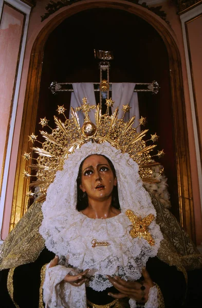 マラガ スペイン マラガの街で彼女のチャペルでマリア Santsima グラシア — ストック写真