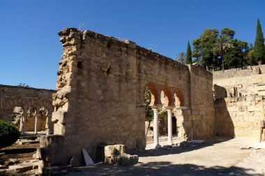 Cordoba (İspanya). Arkeolojik kalıntıları palatine Medine Azahara şehir.