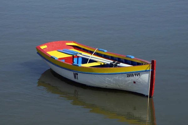Tavira Portugal Typisches Boot Von Tavira Auf Dem Fluss Gilo — Stockfoto