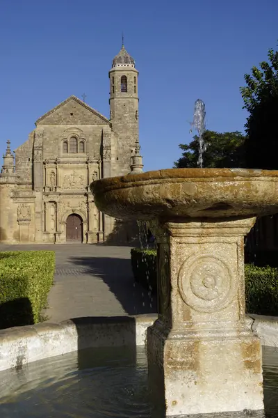 Ubeda Jaen Espanha Fonte Plaza Vazquez Molina Cidade Ubeda — Fotografia de Stock