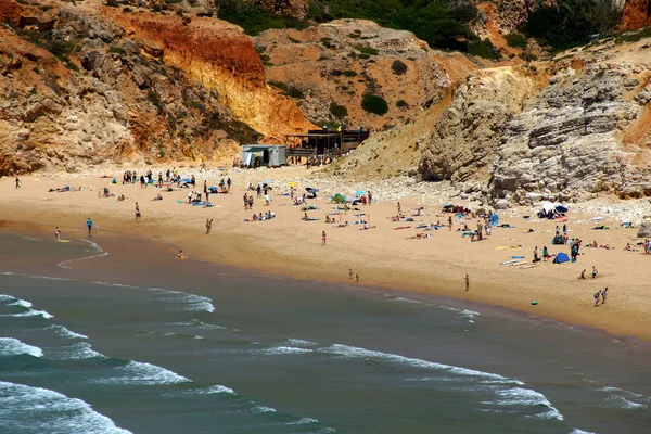 Sagres Portogallo Spiaggia Tonel Vicino Alla Fortaleza Sagres Nell Algarve — Foto Stock