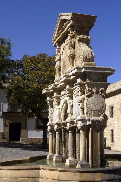 Baeza Jaen Espanha Fonte Santa Mara Cidade Baeza — Fotografia de Stock