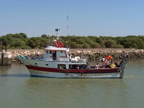 Puerto Santa Maria Cádiz Espanha Barco Pesca Check Out Rio — Fotografia de Stock