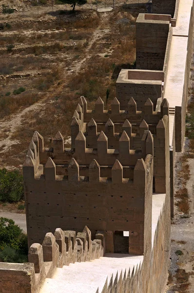 Almeria Spain Jayrn Wall Grounds Alcazaba Almeria — Stock Photo, Image