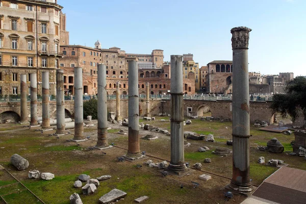 Rome Italy Columns Trajan Forum City Rome — Stock Photo, Image