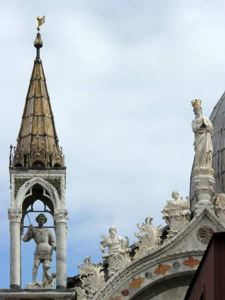 Venecia Italia Detalle Arquitectónico Cúpula Basílica San Marcos Ciudad Venecia — Foto de Stock
