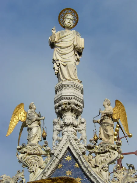 Венеція Італія Архітектурні Деталі Базиліки Святого Марка Місті Венеція — стокове фото