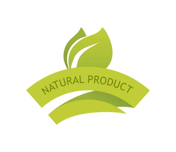 自然製品の記号 — ストックベクタ