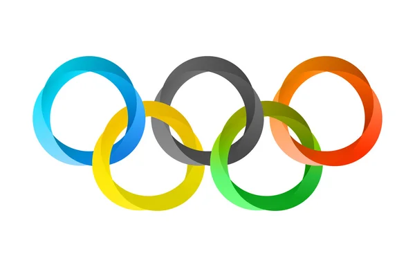 Круги Олимпийских игр в современном стиле — стоковый вектор