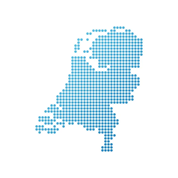 Mapa online de Países Bajos — Vector de stock