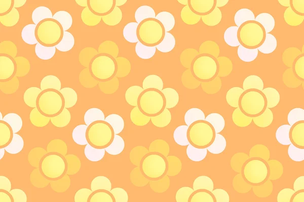 Fondo sin costuras con adorno floral — Vector de stock