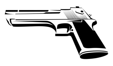 Desert Eagle siyah beyaz