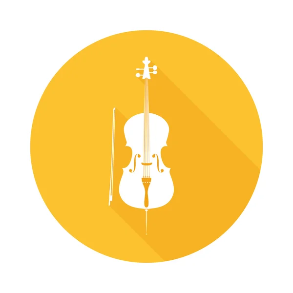 Ícone de violoncelo — Vetor de Stock