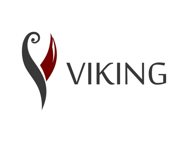 Ícone do Viking com legenda — Vetor de Stock