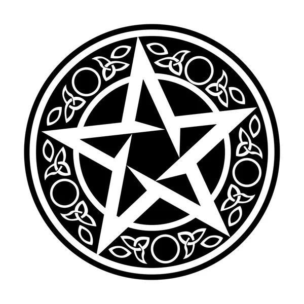 Vektor Wiccan talizmán — Stock Vector