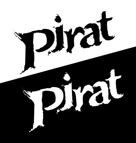 Pirat - Logotipo vectorial — Vector de stock