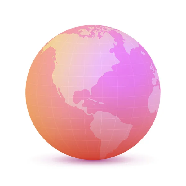 Illustration of Rose Globe — Stock Vector