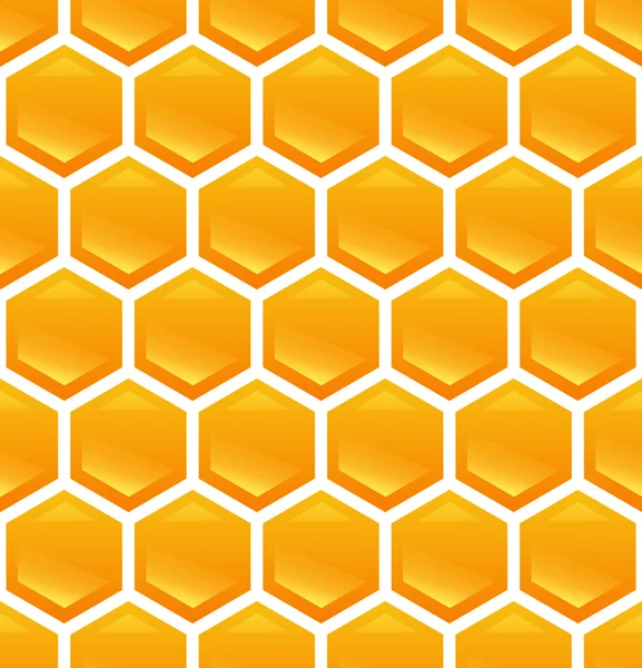Panal de abeja en el fondo — Vector de stock