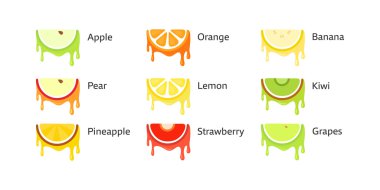 Meyve simgeleri kümesi