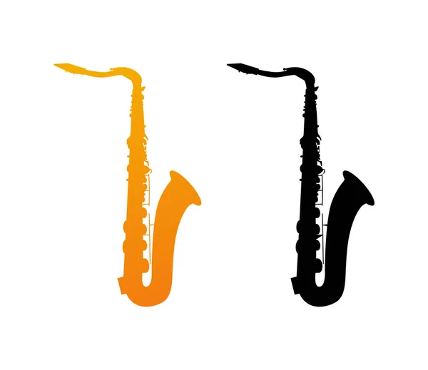 Ikone des Saxofons — Stockvektor