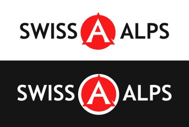 İsviçre Alpleri yuvarlak logosu