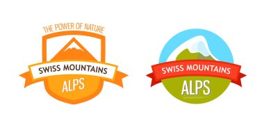 İsviçre Alpleri vektör logosu
