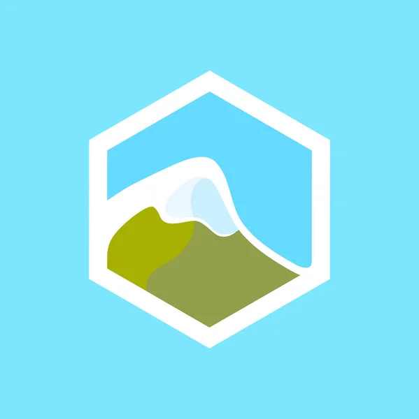 瑞士山图标 — 图库矢量图片