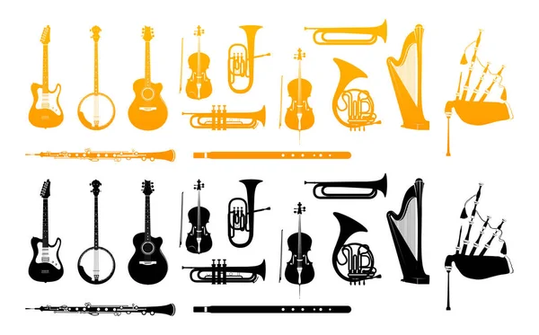 Orchestra hangszer — Stock Vector