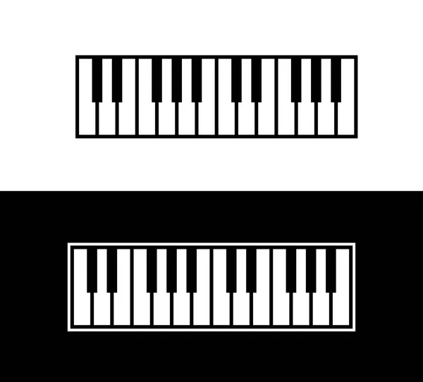 Keyboard of Piano — Stock Vector