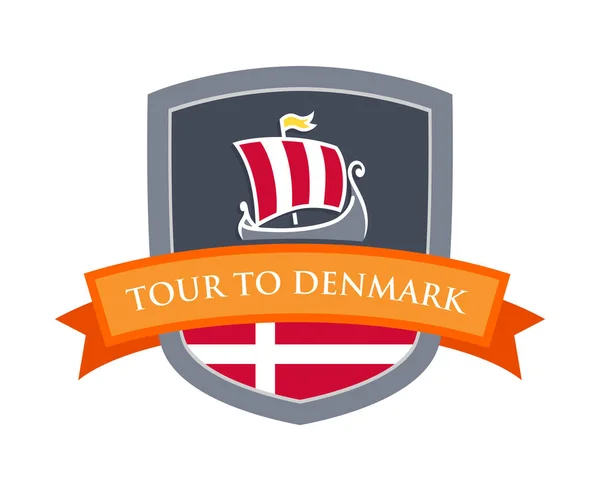 Tour to Denmark — Stock Vector